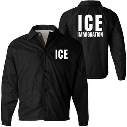 ICE Lightweight Waterproof Windbreaker Jacket – Immigration Enforcement Replica Costume Coat