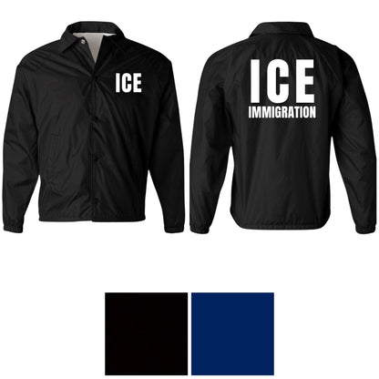 ICE Lightweight Waterproof Windbreaker Jacket – Immigration Enforcement Replica Costume Coat