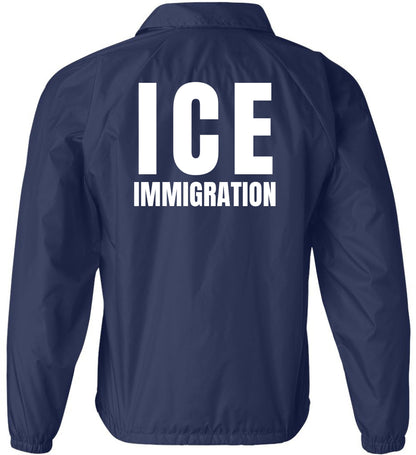 ICE Lightweight Waterproof Windbreaker Jacket – Immigration Enforcement Replica Costume Coat