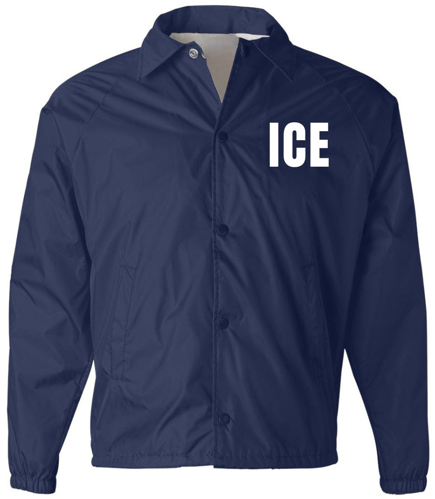 ICE Lightweight Waterproof Windbreaker Jacket – Immigration Enforcement Replica Costume Coat