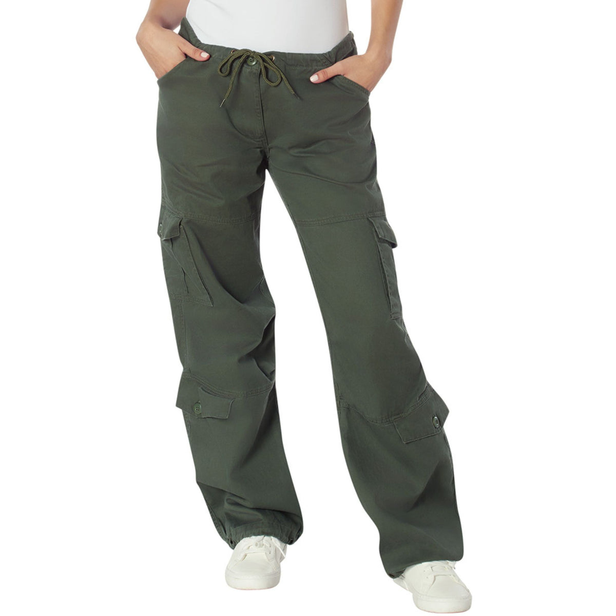 Olive Drab - Womens Vintage Paratrooper Fatigues