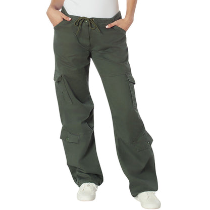 Olive Drab - Womens Vintage Paratrooper Fatigues