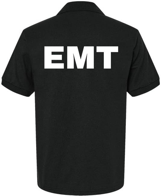 EMT Polo Shirt Emergency Medical Technician First Responder 911 Paramedic Golf Shirt