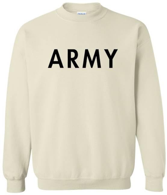 Army PT Crewneck Sweatshirt | USA Army Military Physical Training Exercise Workout Warm Sweatshirt