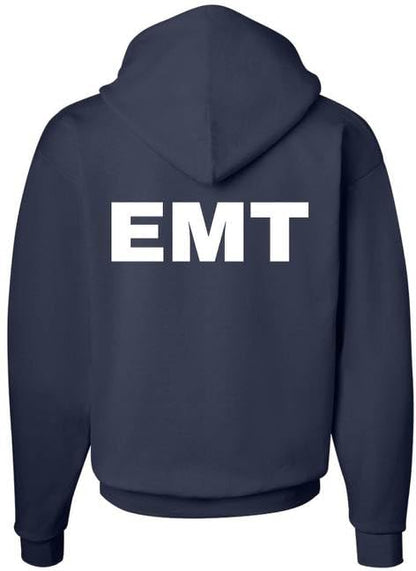 EMT Hoodie Emergency Medical Technician First Responder AMBU Double Sided Hooded Sweatshirt