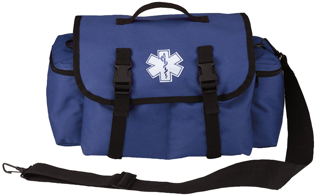 Navy Blue - Public Safety Medical Rescue Response Bag with Star of Life Emblem