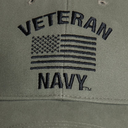 Olive US Vintage Veteran Low Profile Military USA Flag Vet Hat Baseball Dad Cap