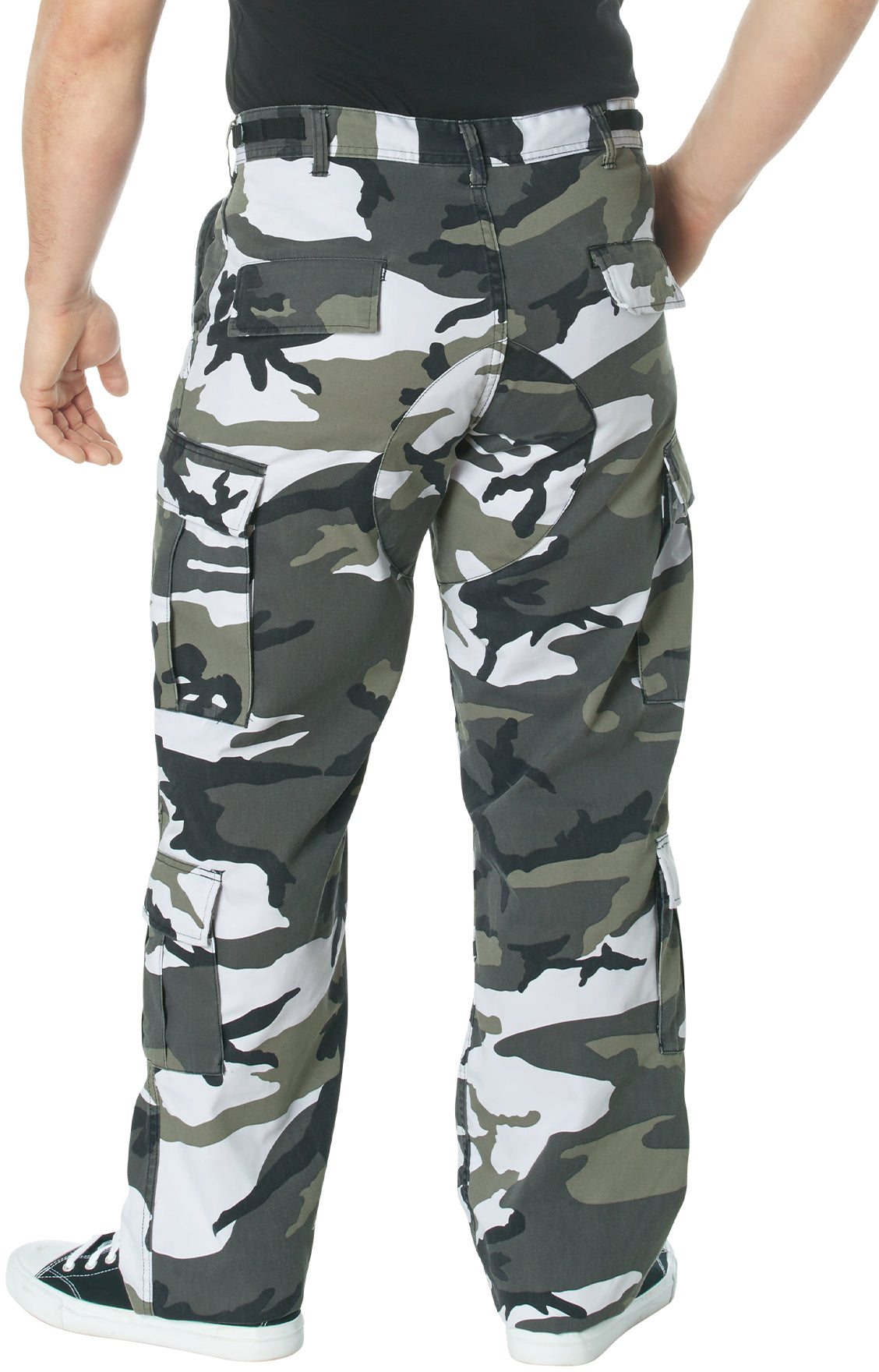 City Camouflage - Vintage Paratrooper BDU Cargo Pants Fatigues, Zipper Fly