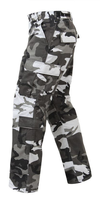 City Camouflage - Vintage Paratrooper BDU Cargo Pants Fatigues, Zipper Fly