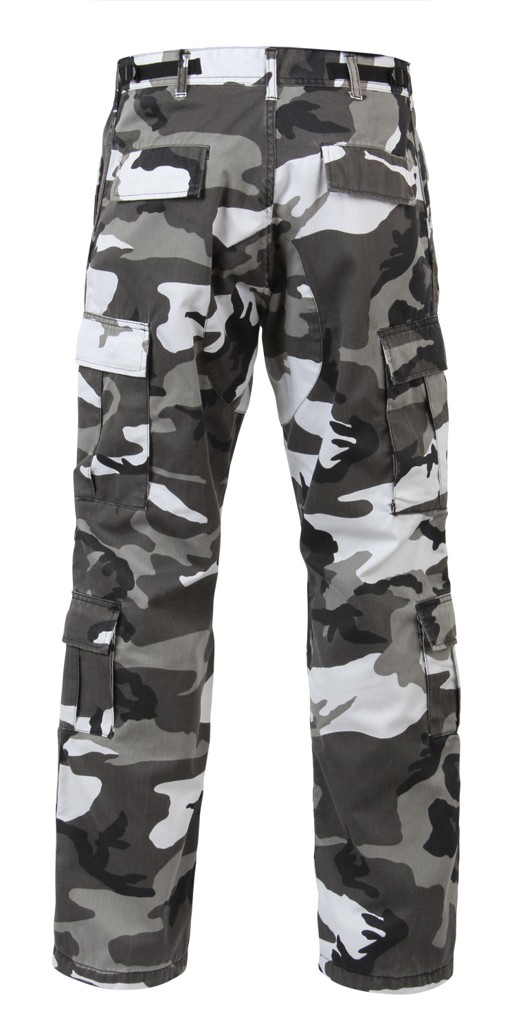 City Camouflage - Vintage Paratrooper BDU Cargo Pants Fatigues, Zipper Fly
