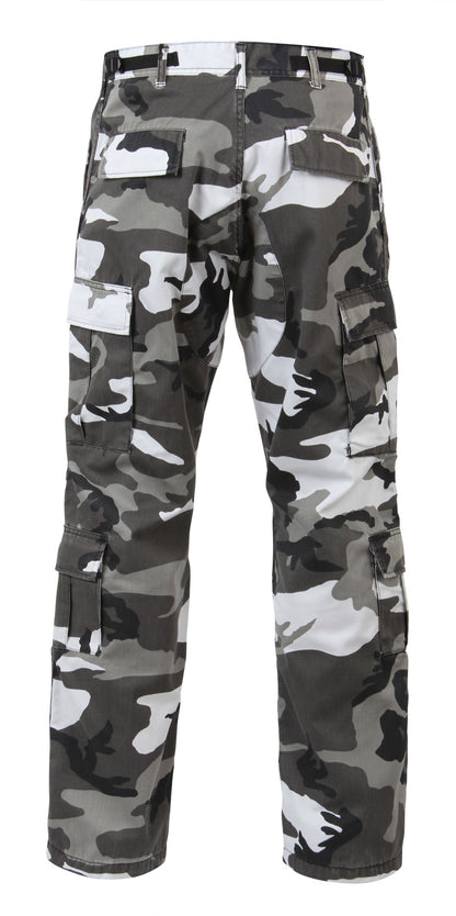 City Camouflage - Vintage Paratrooper BDU Cargo Pants Fatigues, Zipper Fly