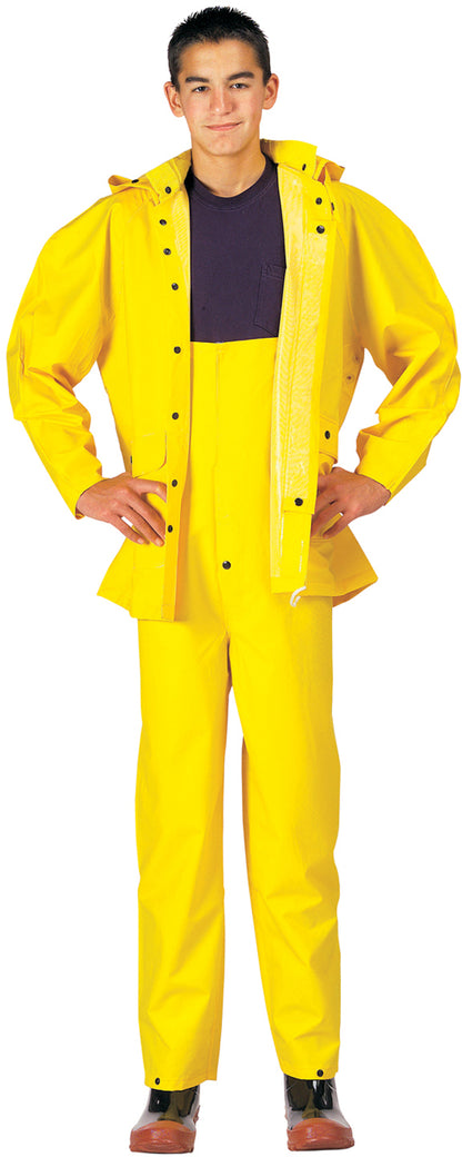 Yellow - Deluxe Heavyweight PVC Hurricane 2-Piece Rain Suit