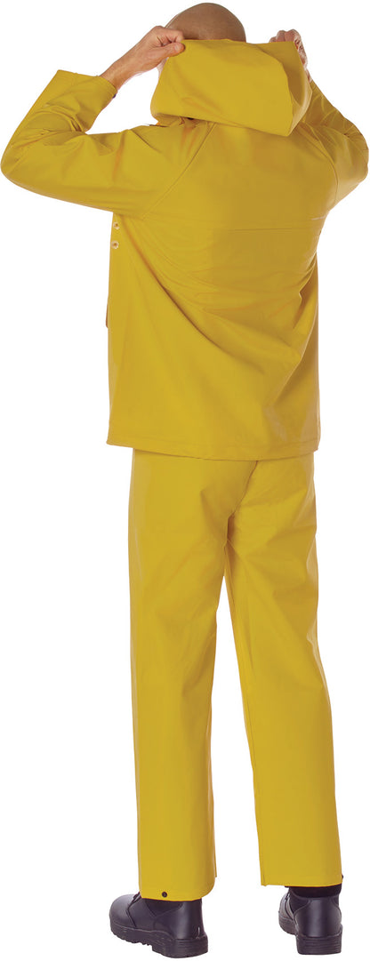 Yellow - Deluxe Heavyweight PVC Hurricane 2-Piece Rain Suit