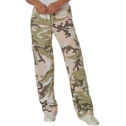 Subdued Pink Camouflage - Womens Vintage Paratrooper Fatigues