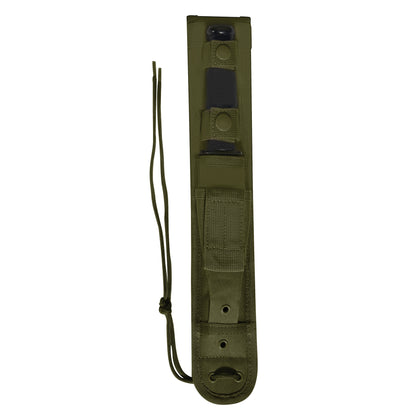 MOLLE Knife Sheath 7", Blade Cover Case Snap Closure Military Army