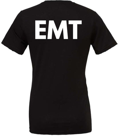 EMT Medical Paramedic Ambulance Emergency T-Shirt | Double Sided EMS First Responder Short Sleeve Tee Shirt