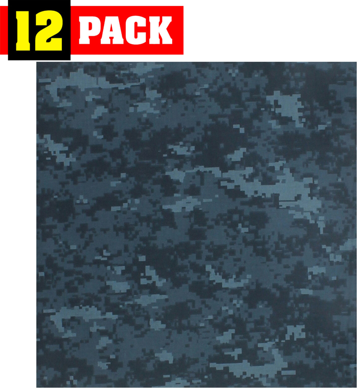 12 Pack Camo Military Bandanas, Army Camouflage Headwraps, Military Head Scarves Do-rags 100% Cotton Bandanna Covers