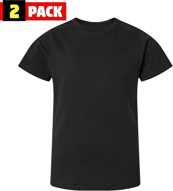 Kids Camouflage T-Shirts, 2 Pack - Youth Tactical Military Camo Tee, Soft & Comfortable Army Tees for Boys & Girls