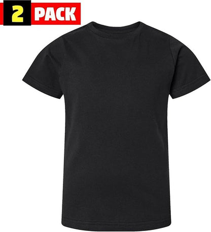 Kids Camouflage T-Shirts, 2 Pack - Youth Tactical Military Camo Tee, Soft & Comfortable Army Tees for Boys & Girls
