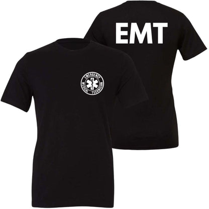 EMT Medical Paramedic Ambulance Emergency T-Shirt | Double Sided EMS First Responder Short Sleeve Tee Shirt