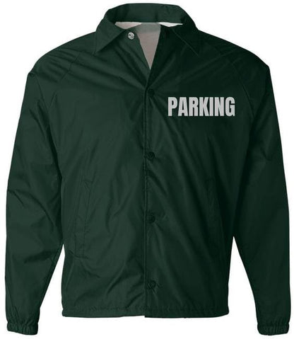 Parking Attendant Lightweight Coaches Jacket | Windbreaker Valet Parking Waterproof Coat
