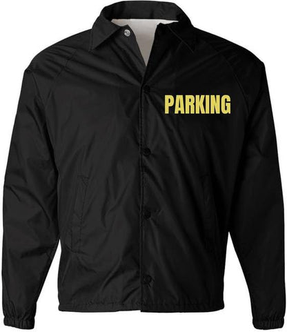 Parking Attendant Lightweight Coaches Jacket | Windbreaker Valet Parking Waterproof Coat