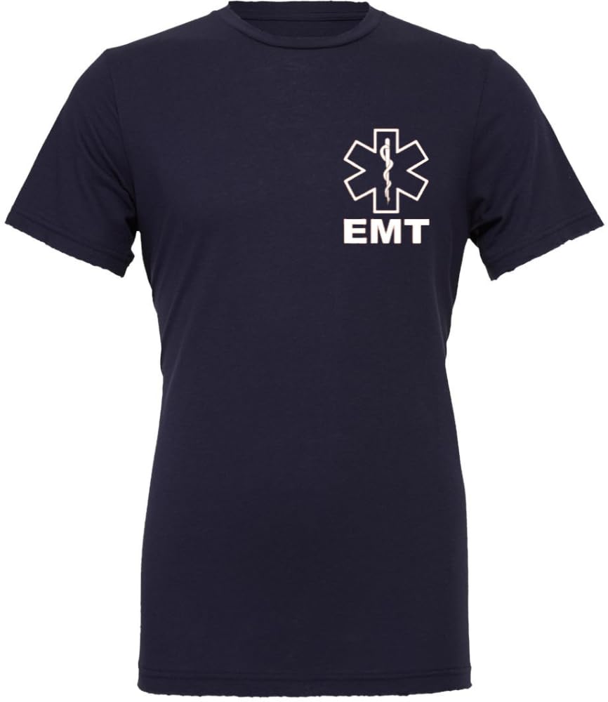 EMT T-Shirt | 100% Cotton Emergency Medical Technician 911 Paramedic Shirt | Short Sleeve Tee for Men & Women