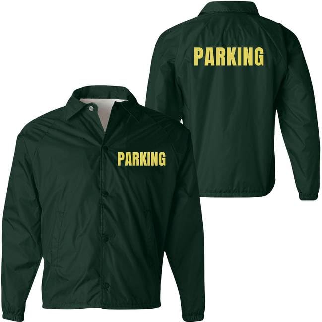 Parking Attendant Lightweight Coaches Jacket | Windbreaker Valet Parking Waterproof Coat