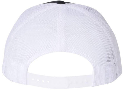 US Army Veteran USA Flag Embroidered Trucker Hat | Structured Mesh Back Military Vet Snap Back Baseball Cap