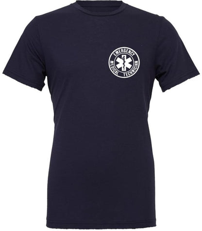 EMT Medical Paramedic Ambulance Emergency T-Shirt | Double Sided EMS First Responder Short Sleeve Tee Shirt