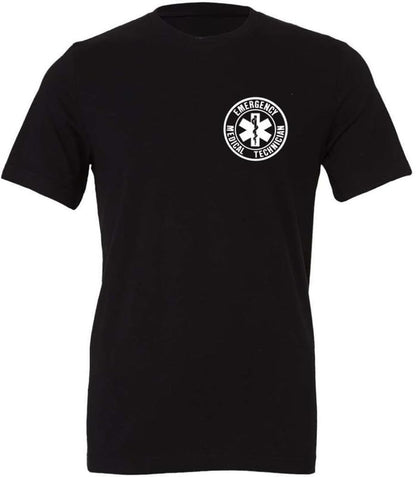 EMT Medical Paramedic Ambulance Emergency T-Shirt | Double Sided EMS First Responder Short Sleeve Tee Shirt