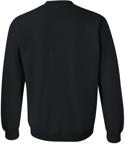 Army Universe USA Flag Distressed American US Thin Line Crewneck Sweatshirt Patriotic Pullover, Black