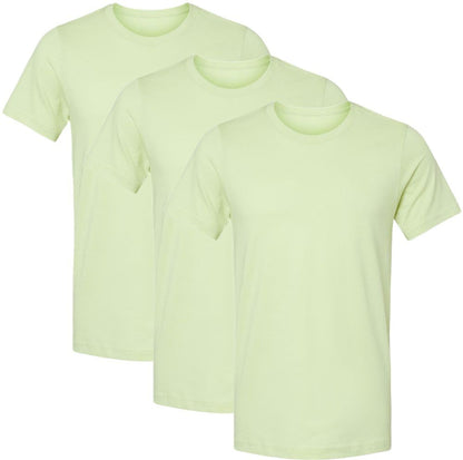 Solid Color Military Style T-Shirts | 100% Cotton Ring Spun Army Color Short Sleeve Crewneck Tee Shirts | 3 Pack