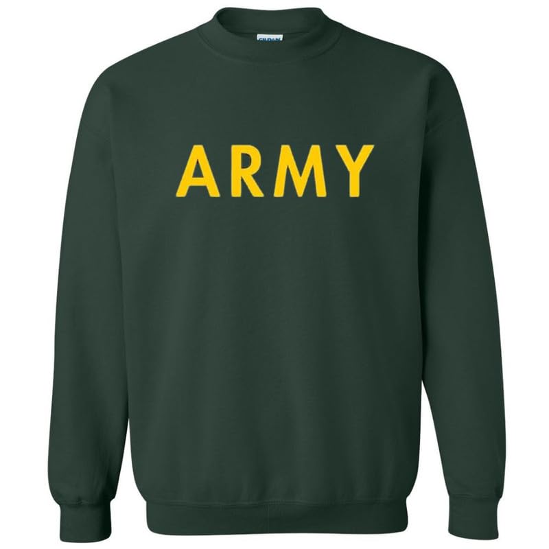 Army PT Crewneck Sweatshirt | USA Army Military Physical Training Exercise Workout Warm Sweatshirt
