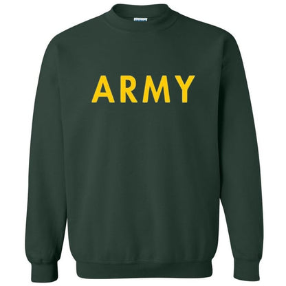 Army PT Crewneck Sweatshirt | USA Army Military Physical Training Exercise Workout Warm Sweatshirt