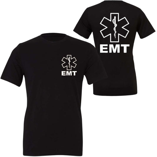 EMT T-Shirt | 100% Cotton Emergency Medical Technician 911 Paramedic Shirt | Short Sleeve Tee for Men & Women