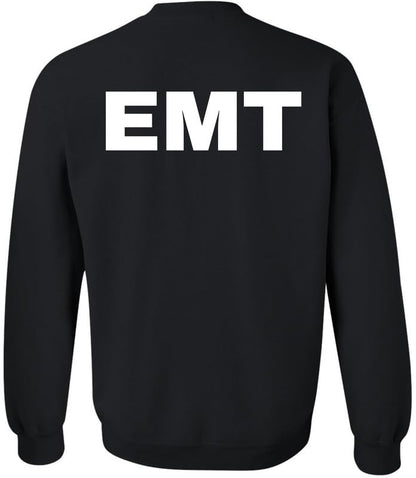 EMT Sweatshirt | Double-Sided Printed Emergency Medical Technician First Responder Crewneck Top