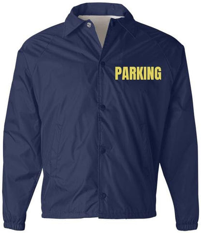 Parking Attendant Lightweight Coaches Jacket | Windbreaker Valet Parking Waterproof Coat