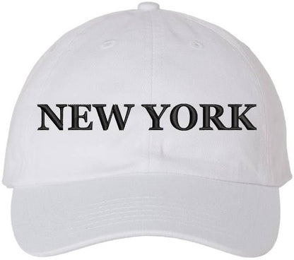 New York Embroidered Dad Hat | NYC Fashion Urban Snapback Adjustable Cap for Men & Women