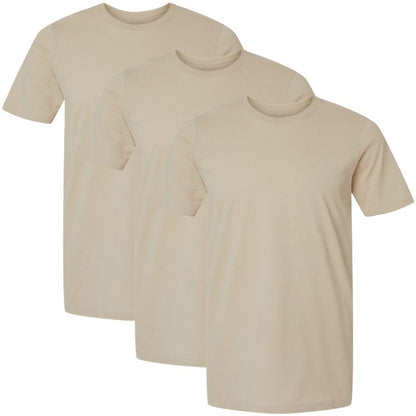 Solid Color Military Style T-Shirts | 100% Cotton Ring Spun Army Color Short Sleeve Crewneck Tee Shirts | 3 Pack