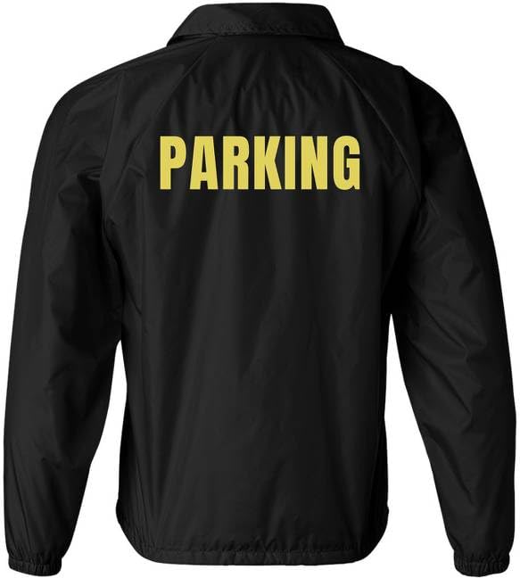 Parking Attendant Lightweight Coaches Jacket | Windbreaker Valet Parking Waterproof Coat