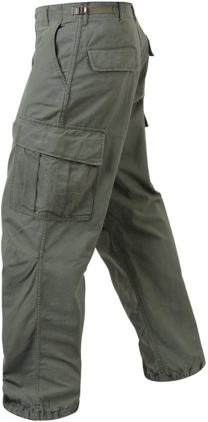 Olive Drab - Military Vintage Vietnam Fatigue Pants