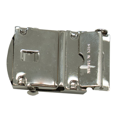 Chrome Plated - Military Web Belt Buckle