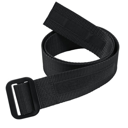 Black - Military Riggers Belt Tactical Nylon Heavy Duty Adjustable Utility Belt