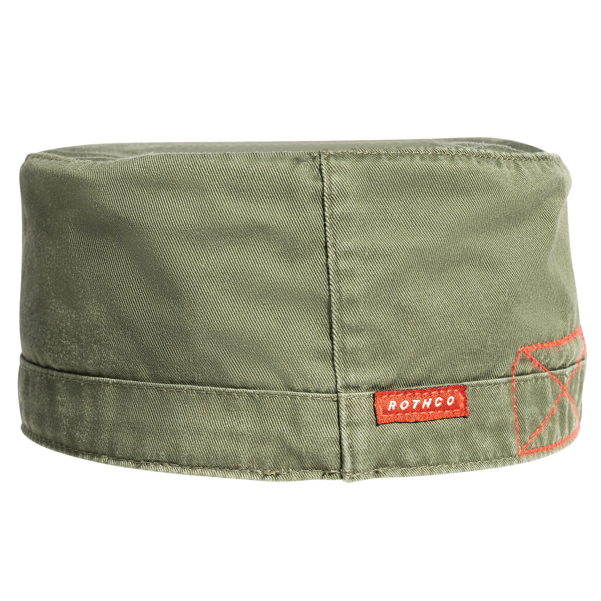 Olive Drab Military Vintage Fatigue Cap - Cotton Poly Washed Army Field Hat