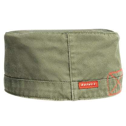 Olive Drab Military Vintage Fatigue Cap - Cotton Poly Washed Army Field Hat