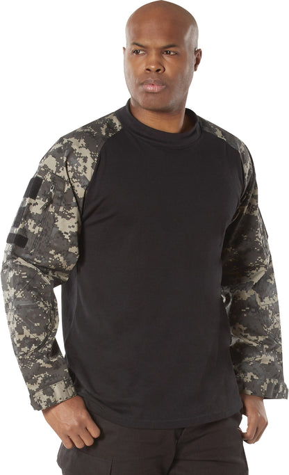 Subdued Urban Digital Camo - Tactical Combat Shirt Paintball Airsoft Base Layer Top - Men's