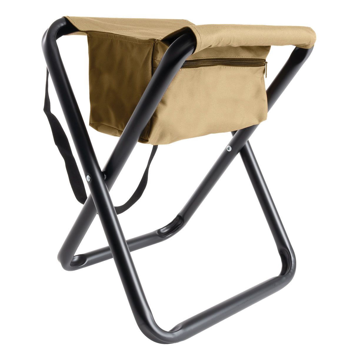 Coyote Brown - Military Deluxe Folding Stool with Pouch