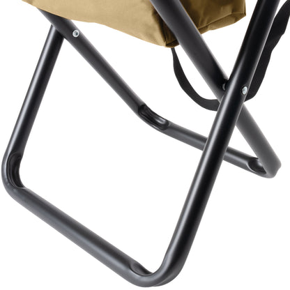 Coyote Brown - Military Deluxe Folding Stool with Pouch
