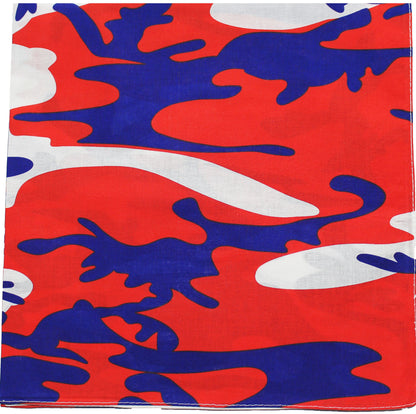 12 Pack Camo Military Bandanas, Army Camouflage Headwraps, Military Head Scarves Do-rags 100% Cotton Bandanna Covers